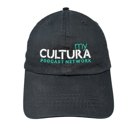 My Cultura Podcast Network Strapback Hat Black OS Adjustable Port & Company