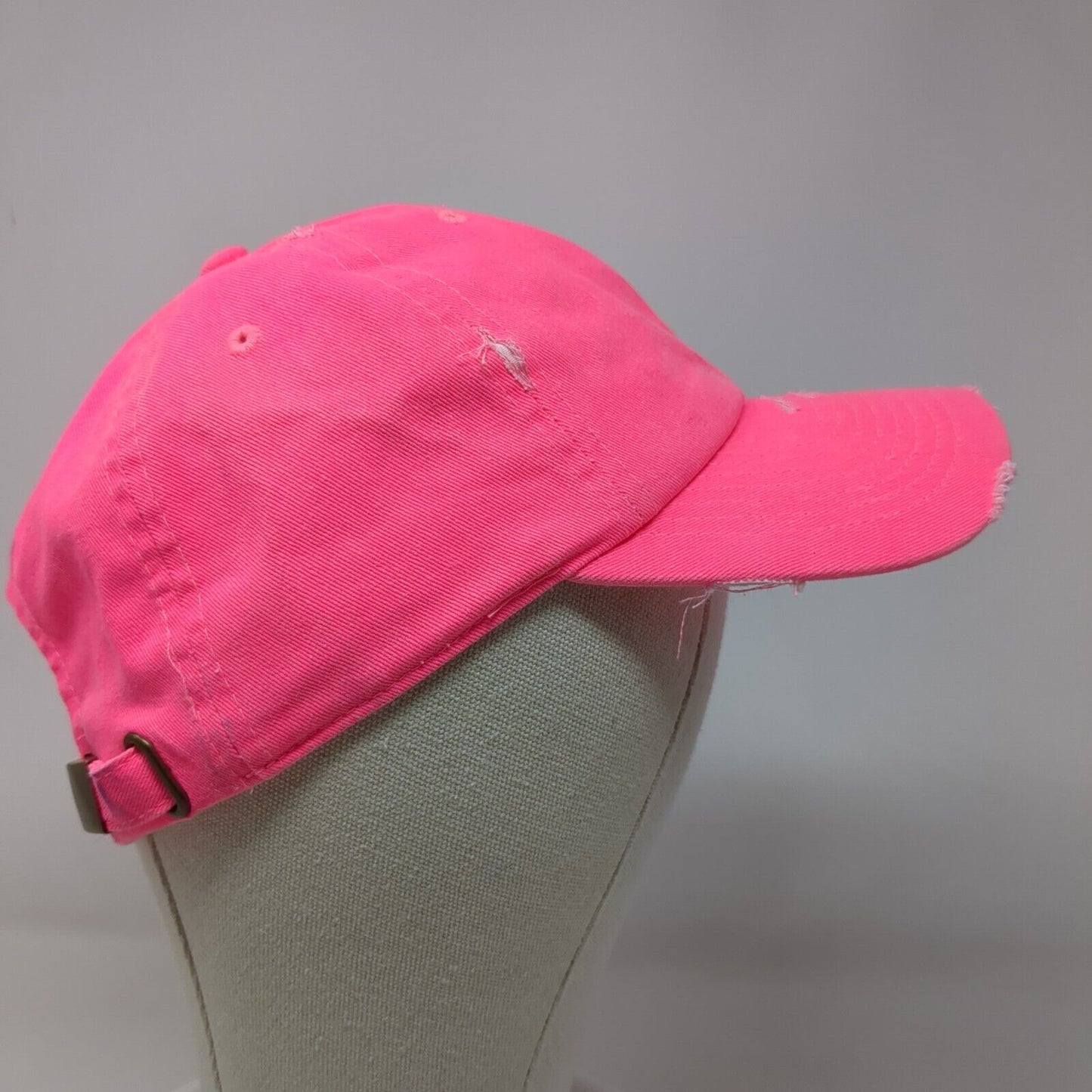 KB ETHOS Vintage Slideback Hat Pink OSFA Adjustable Solid Blank