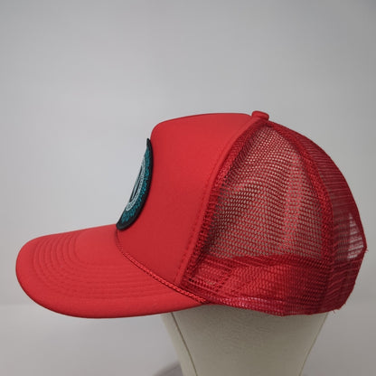 Ninkasi Brewing Eugene Oregon Trucker Hat Red One Size Adjustable Mesh Back Otto