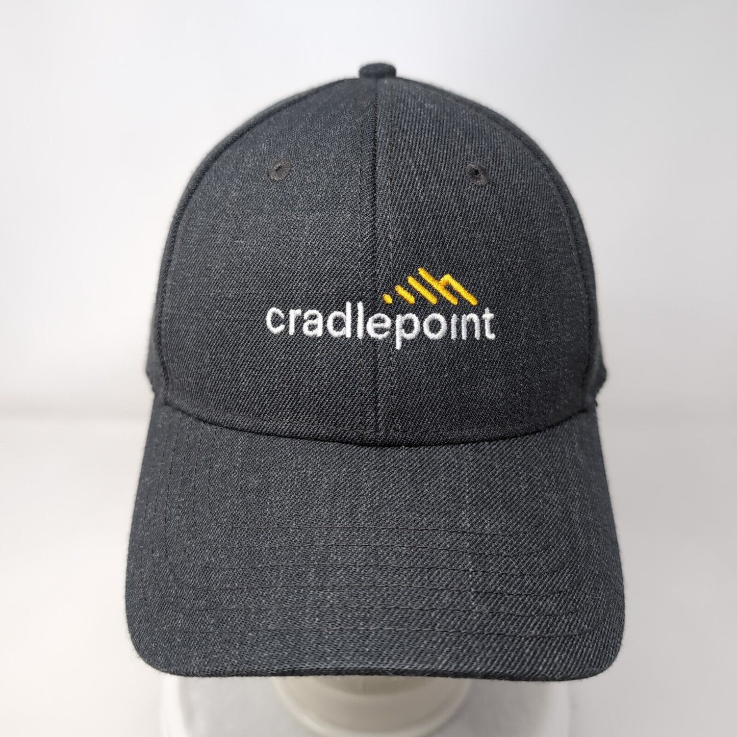 Cradlepoint Snapback Hat Gray OSFM Adjustable Embroidered Vented Holes Otto