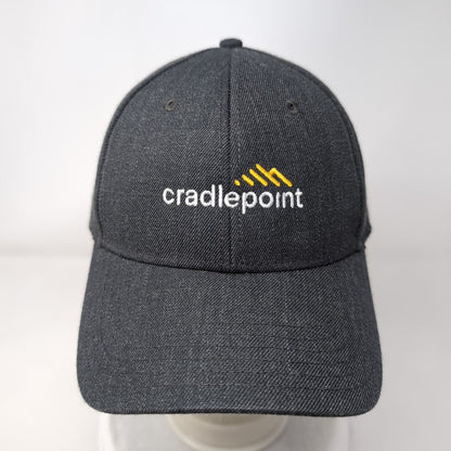 Cradlepoint Snapback Hat Gray OSFM Adjustable Embroidered Vented Holes Otto