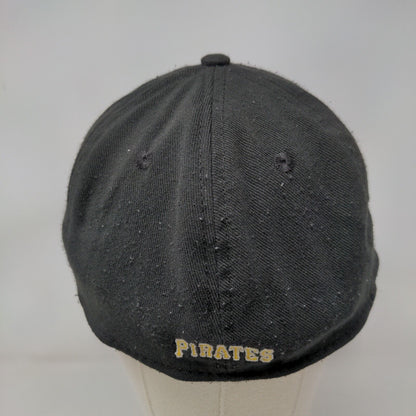 Pittsburgh Pirates Fitted Hat Black Size L/XL Embroidered MLB New Era 39Thirty