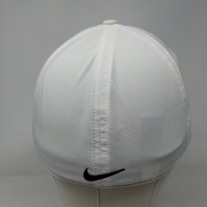 Nike Golf Fitted Hat White S/M Classic99 Dri-Fit Breathable Mesh 6 Panel