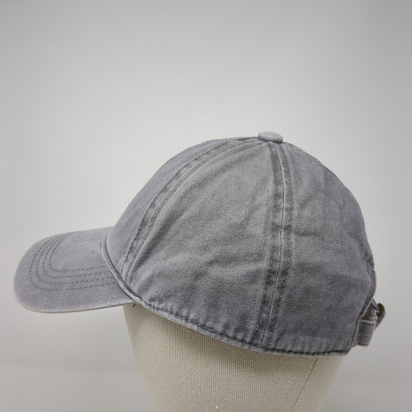 David And Young Slideback Hat Gray One Size Adjustable 6 Panel Blank