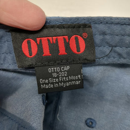 Otto Baseball Cap Blue One Size Republic Storage Patch Slideback Cotton Hat