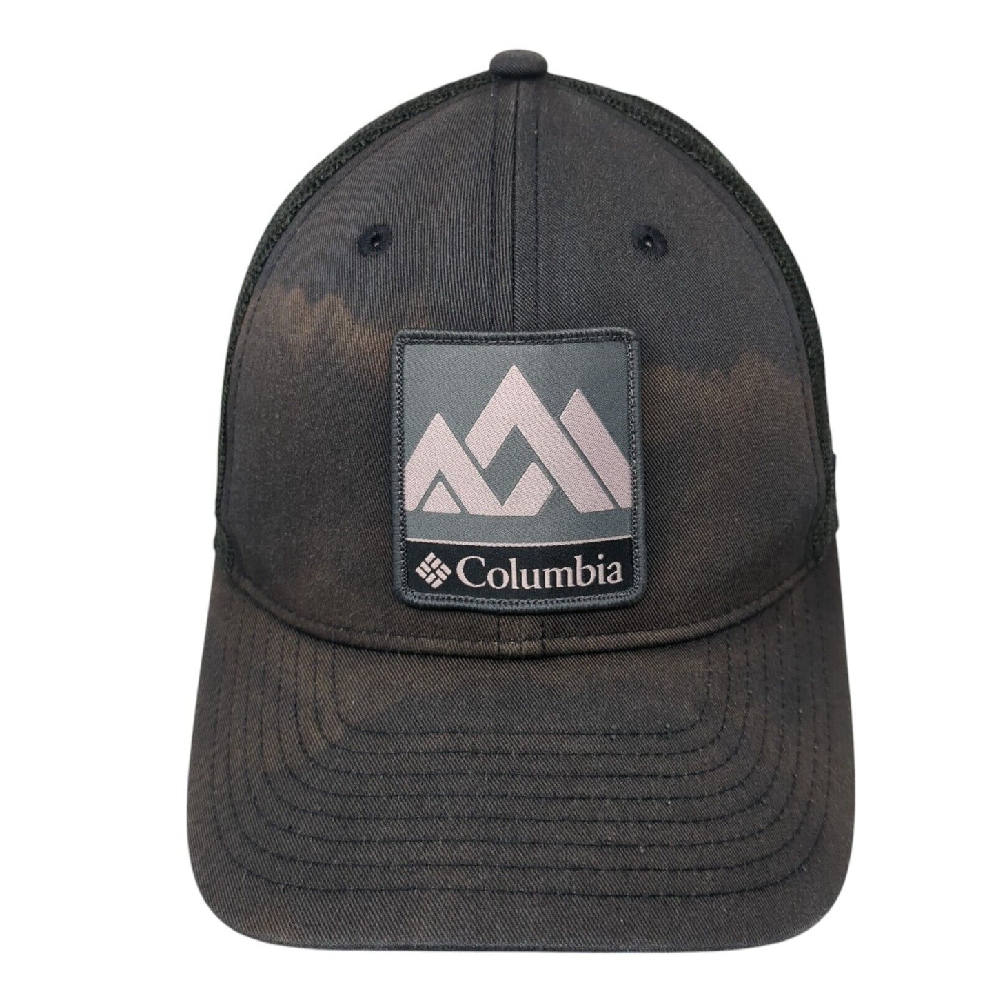 Columbia Patch Snapback Trucker Hat Black One Size Mesh Back 6 Panel