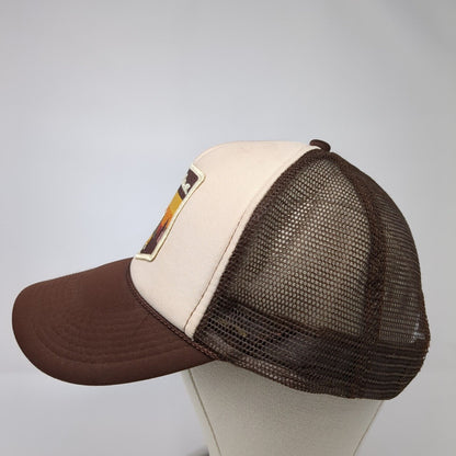 Salsa Snapback Trucker Hat Brown One Size Adjustable Mesh Back Rope Otto