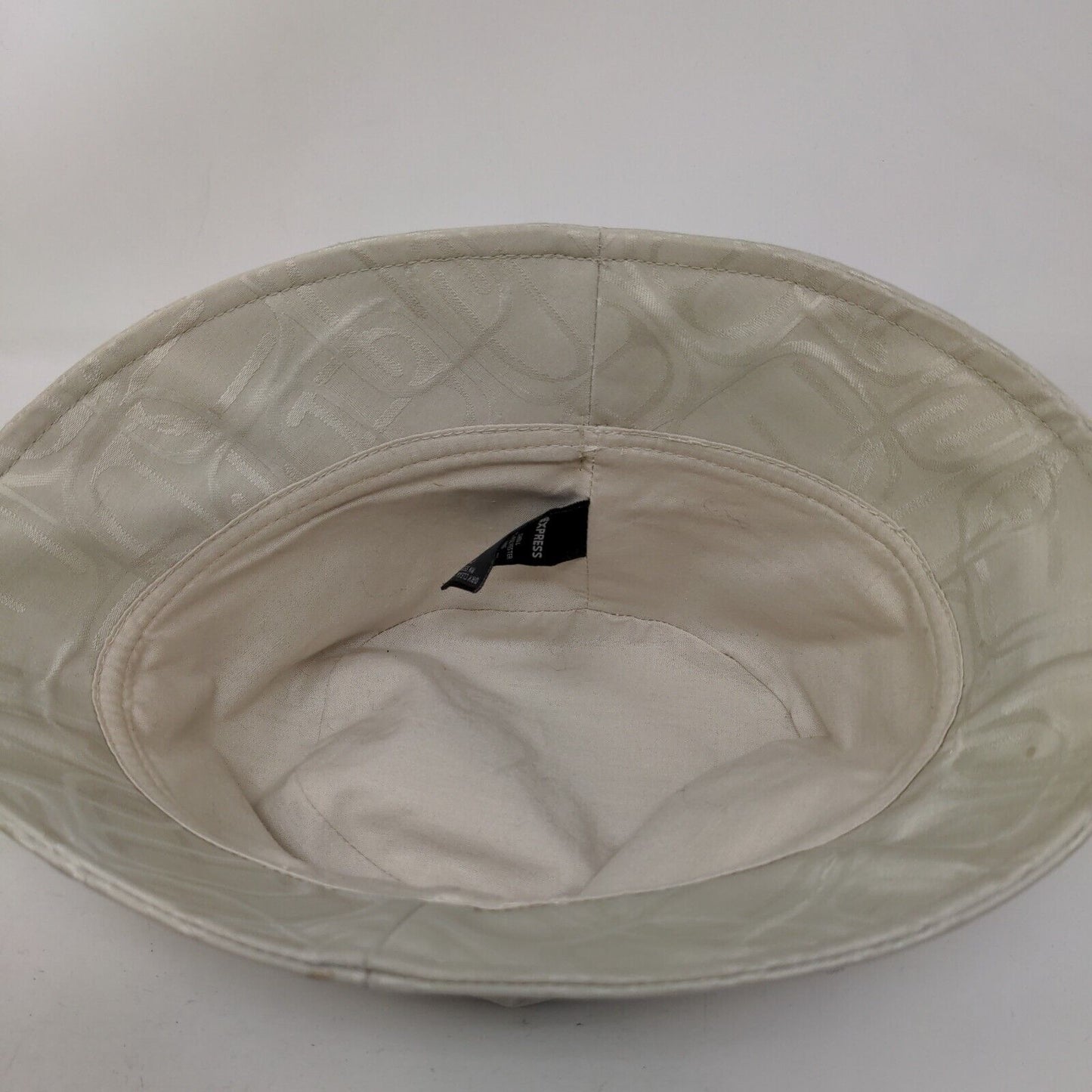 Express Monogram Bucket Hat Tan Small/Medium Lined Leather Strap