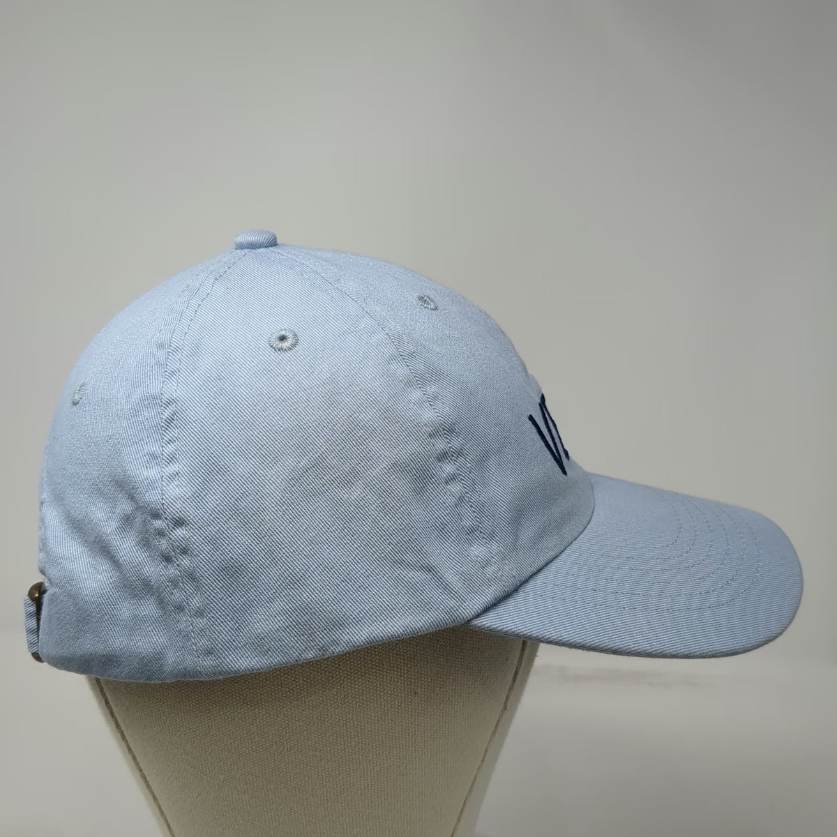 Vela Sun Water Logo Blue One Size Baseball Cap Hat Adjustable Slideback Cotton