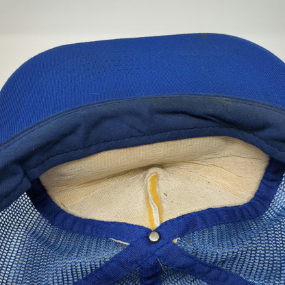 Kap.II Trucker Hat Blue One Size Paraclipse Satellite TV System Mesh Snapback