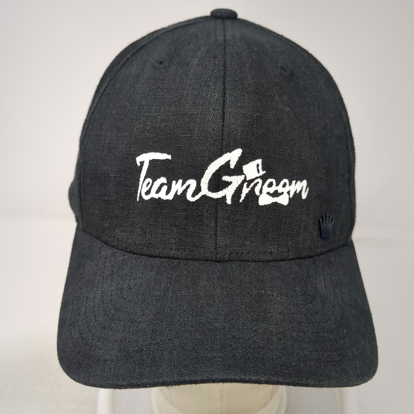 No Bad Ideas Baseball Cap Black XL Team Groom Embroidery Linen Blend Fitted Hat