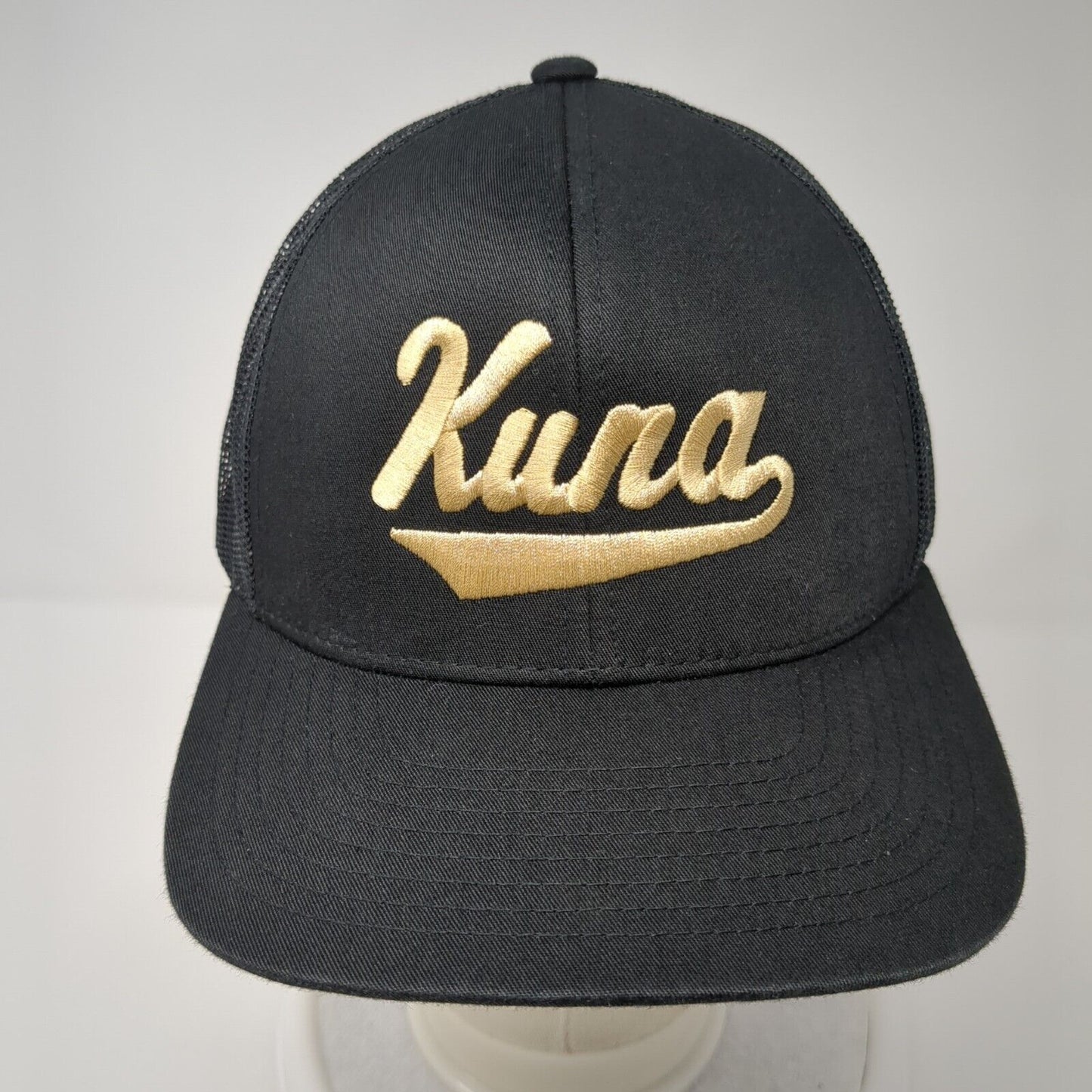 Kuna Snapback Mesh Back Trucker Hat Black One Size Pacific Headwear