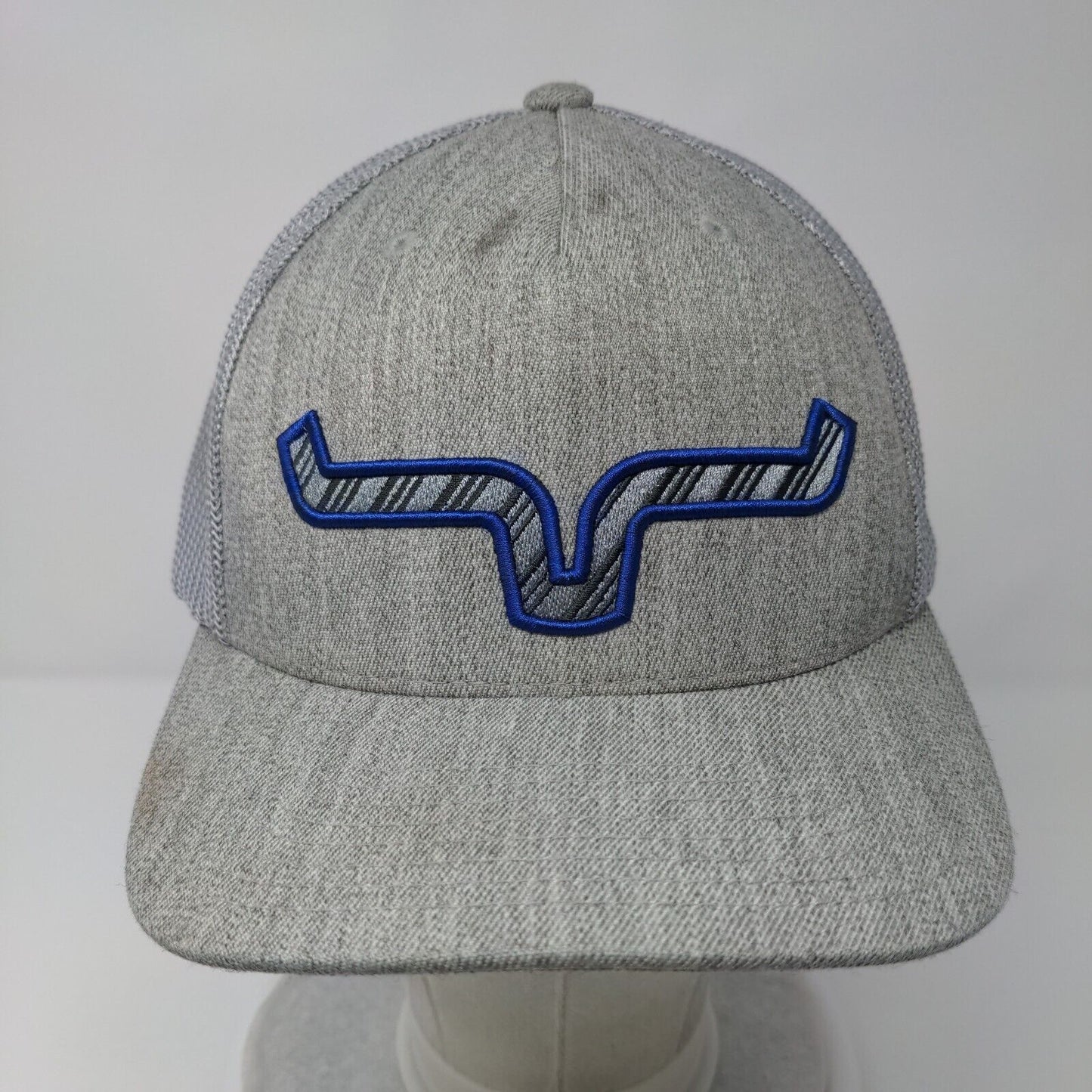 Kimes Ranch Snapback Trucker Hat Gray OSFA 110 Flexfit Mesh Back Yupoong