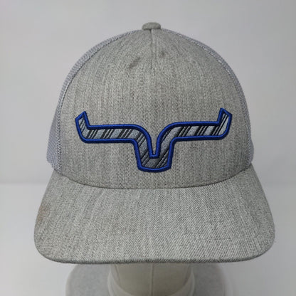 Kimes Ranch Snapback Trucker Hat Gray OSFA 110 Flexfit Mesh Back Yupoong