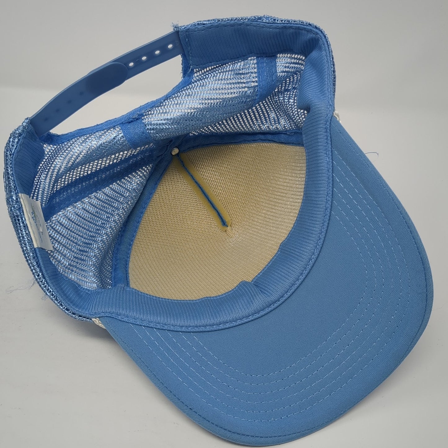 Hawaii Islands Molokai Lanai Kona Trucker Hat Blue OS Adjustable Mesh Back Rope