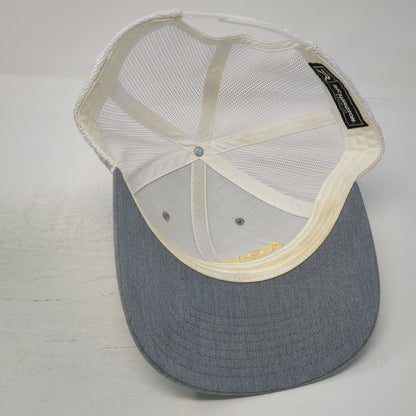 Richardson Baseball Cap Gray One Size Komatsu Mesh Snapback Trucker Logo Hat