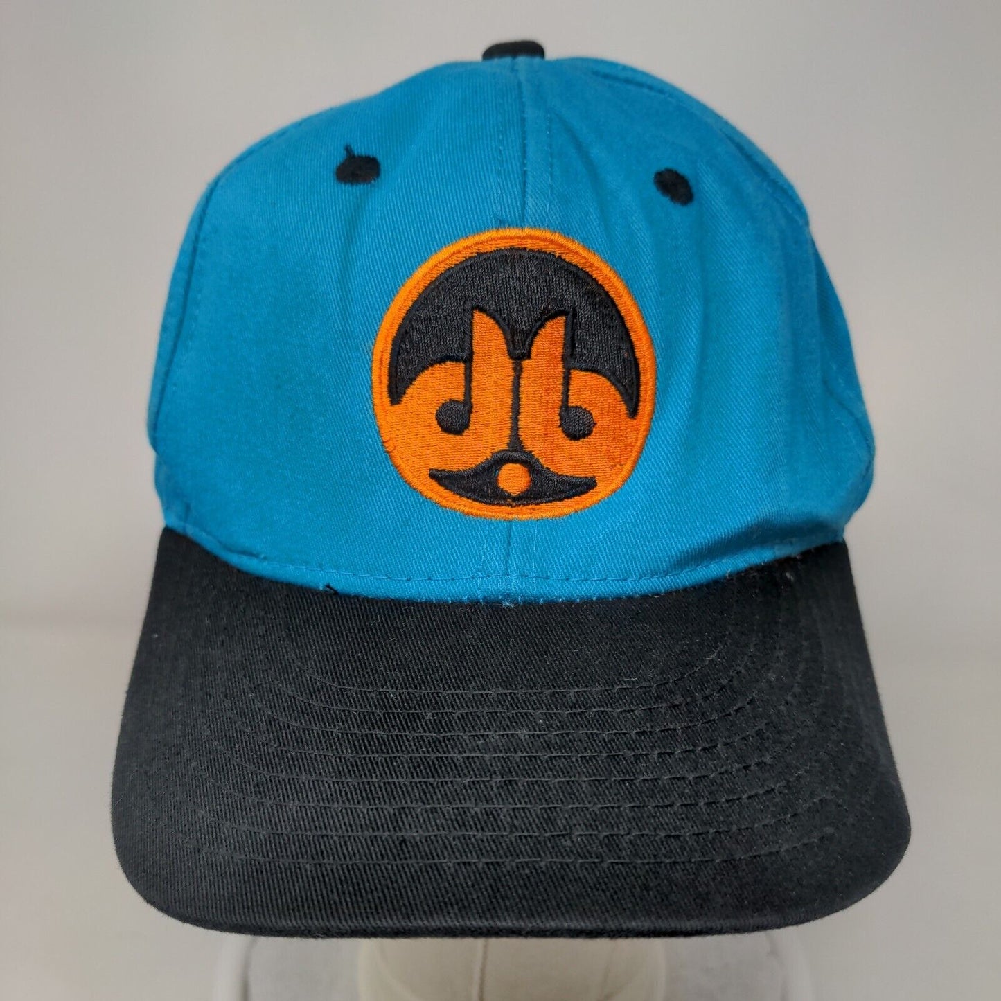 Monogram Snapback Hat Blue OSFM Embroidered Adjustable Colorblock