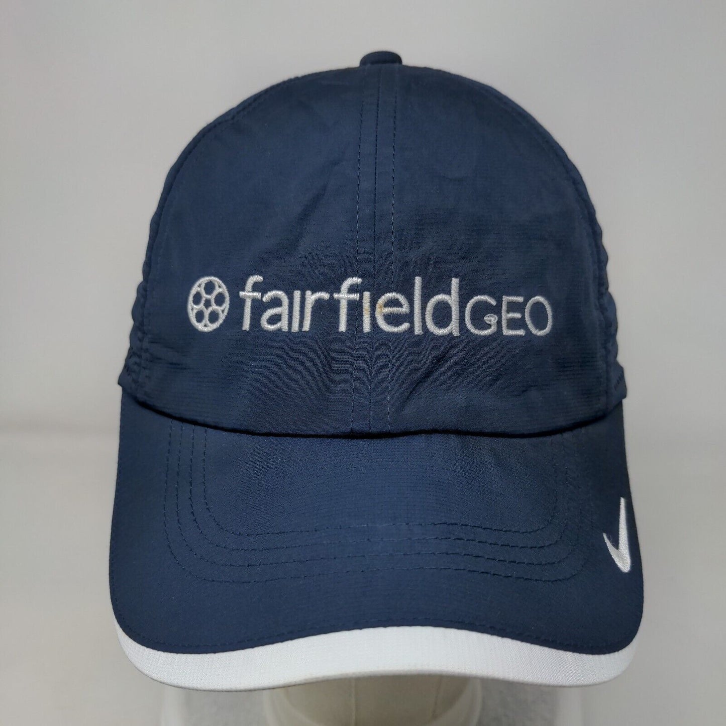 Fairfield Geo Strapback Hat Blue OSFM Embroidered Nike Heritage 86