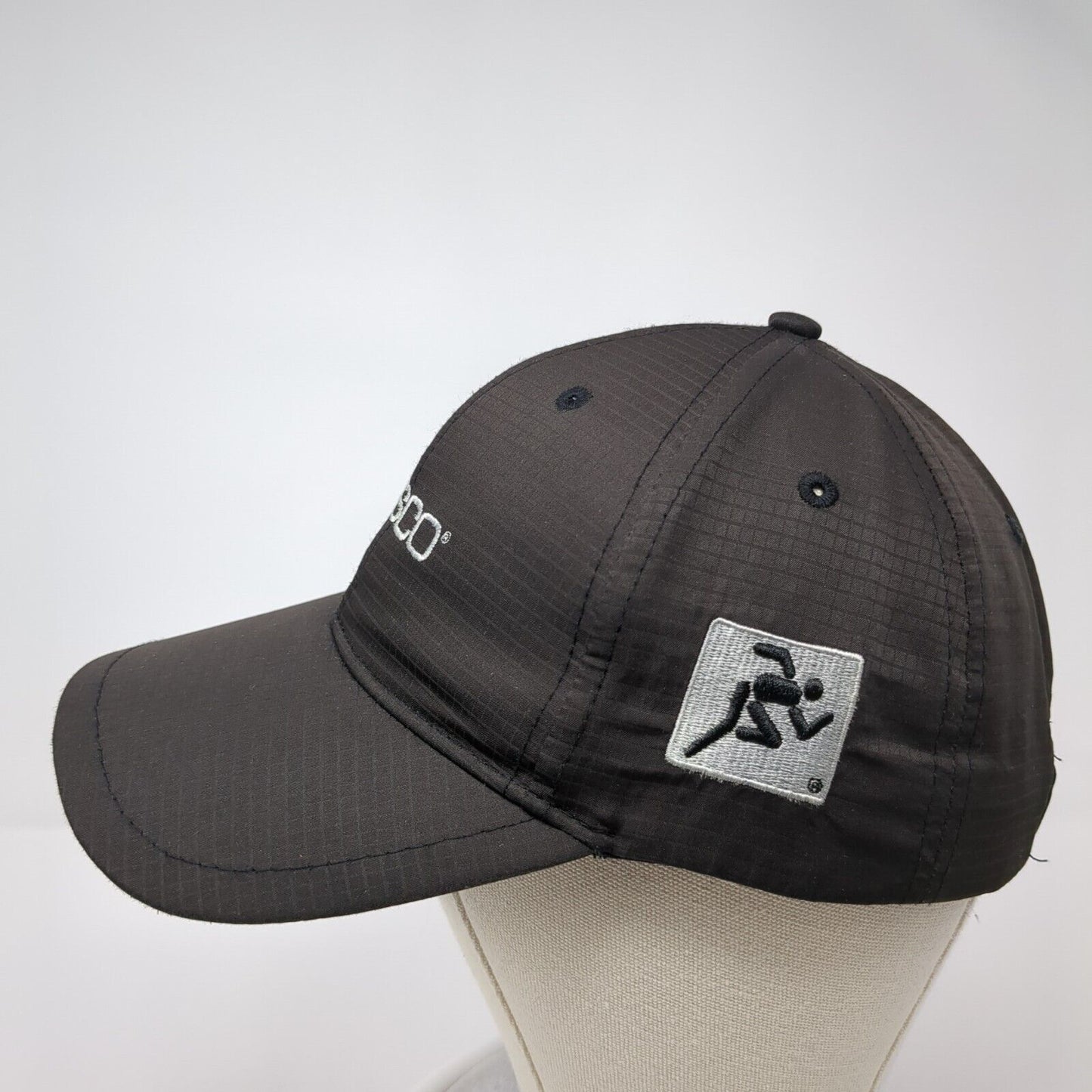 Wesco Strapback Golf Hat Black One Size Adjustable Cap America 6 Panel