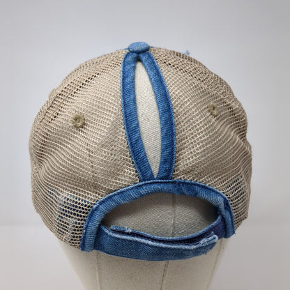 KB Ethos Strapback Ponytail Caps Multicolor OS Adjustable Mesh Back Distressed