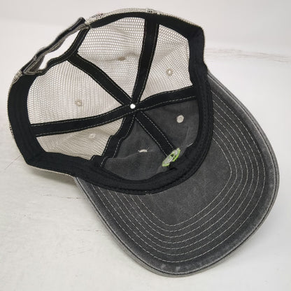 Baseball Cap Gray One Size Mesh Back Strapback Embroidered HandsOn Logo Hat