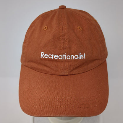 Recreationalist Slideback Hat Brown One Size Adjustable Embroidered 6 Panel