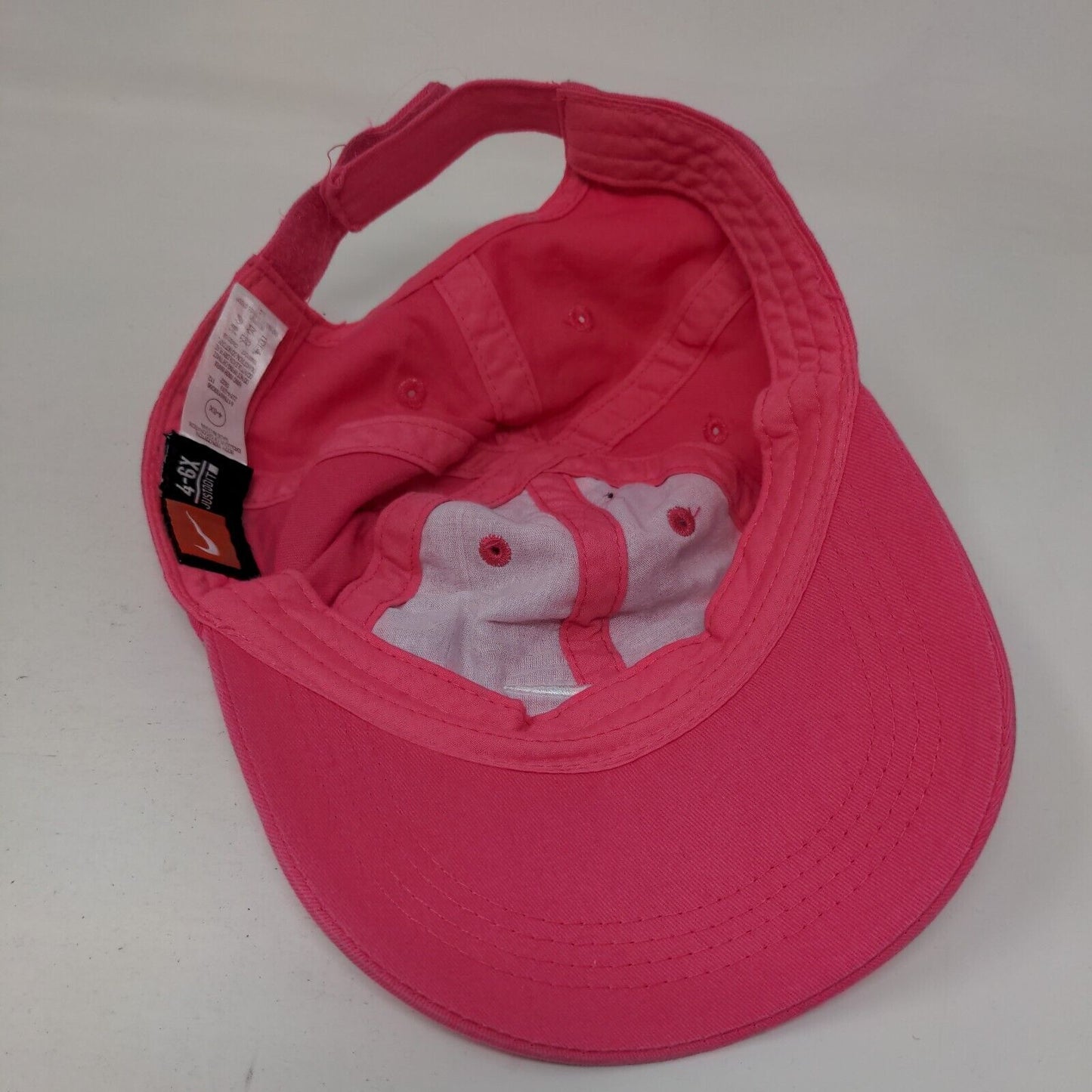 Nike Strapback Hat Pink Size 4-6x Adjustable Embroidered Swoosh Just Do It