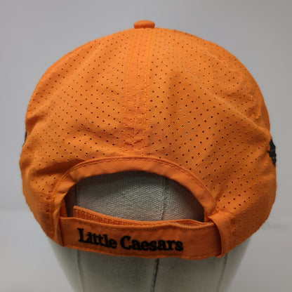 Little Caesars Baseball Cap Orange One Size Laurel Embroidery Strapback Hat