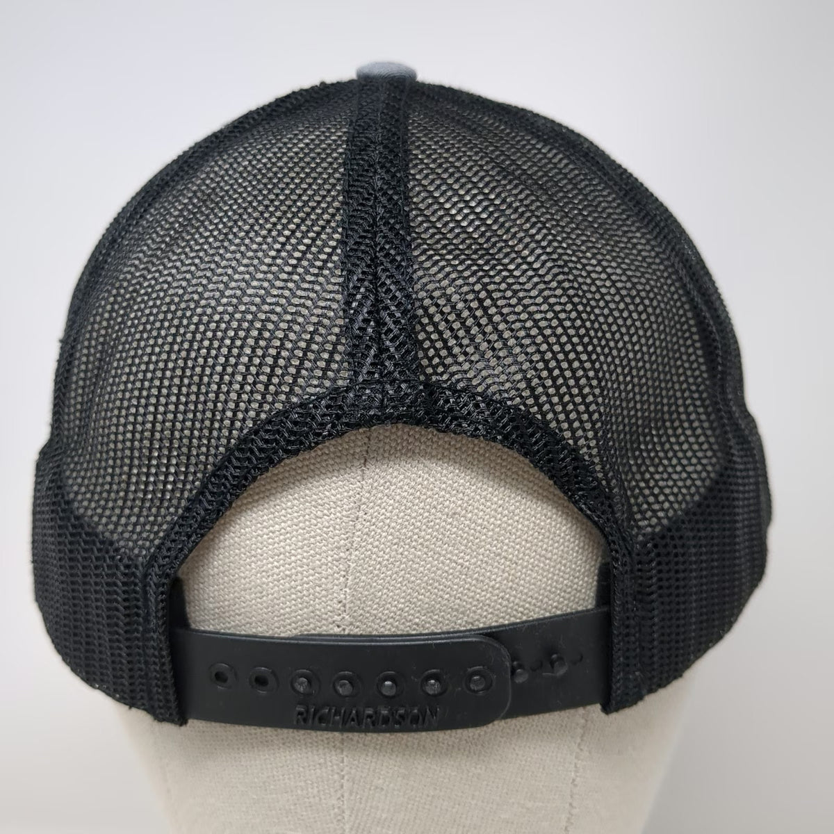 Richardson Trucker Hat Gray One Size Mesh Snapback 112 Potter Logo Embroidered