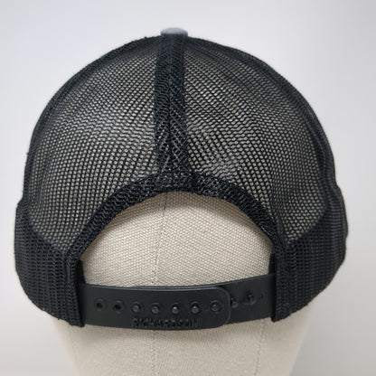 Richardson Trucker Hat Gray One Size Mesh Snapback 112 Potter Logo Embroidered