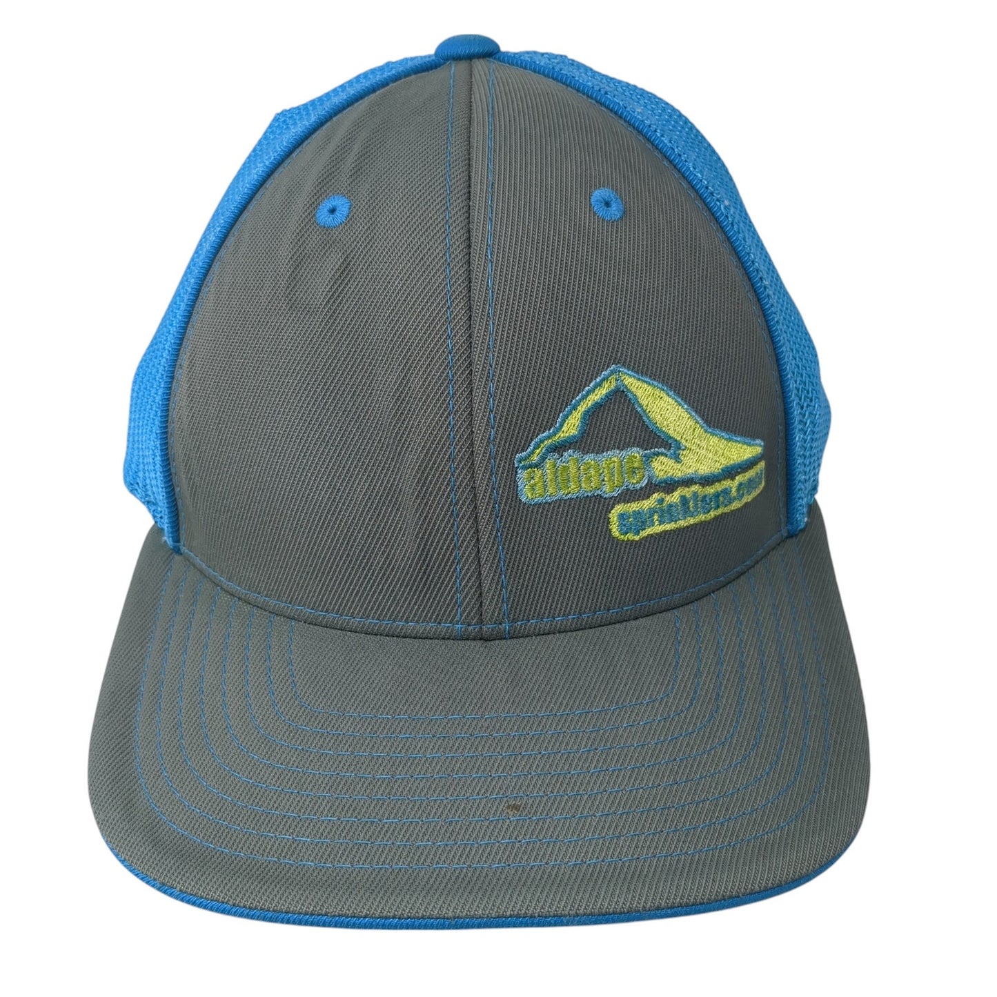Pacific Headwear Fitted Mesh Back Trucker Hat Multi 7 3/8 Embroidered