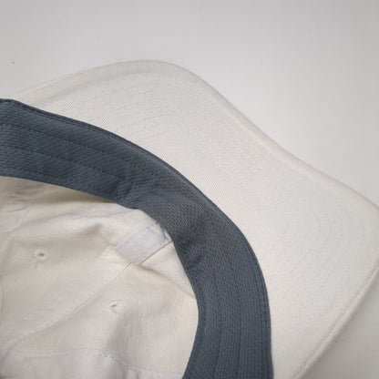 Adidas Slideback Hat White One Size Adjustable Embroidered 6 Panel Cotton