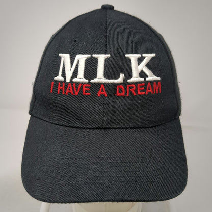Baseball Cap Black One Size MLK I Have A Dream Embroidered Strapback Cotton Hat