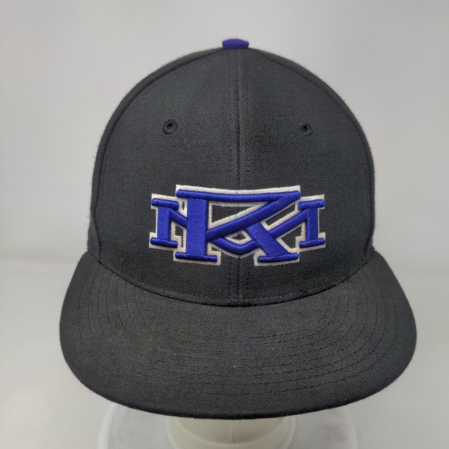 Rocky Fitted Hat Black 7 1/8 Embroidered Vent Holes Richardson Surge