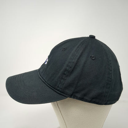 Champion Baseball Cap Black One Size Embroidered Logo Strapback Cotton Hat
