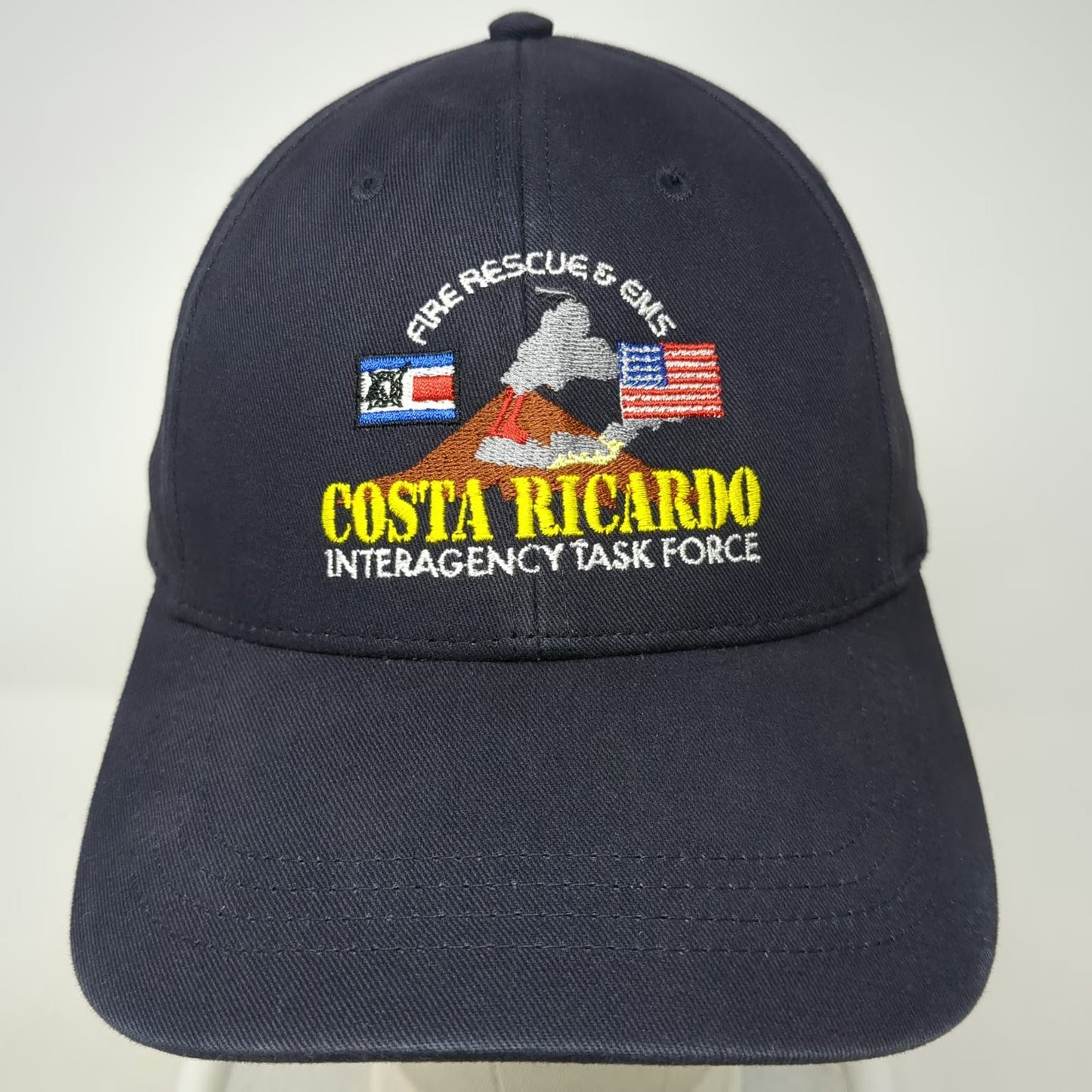 Cap America Baseball Cap Blue One Size Fire Rescue EMS Costa Ricardo MCS Hat