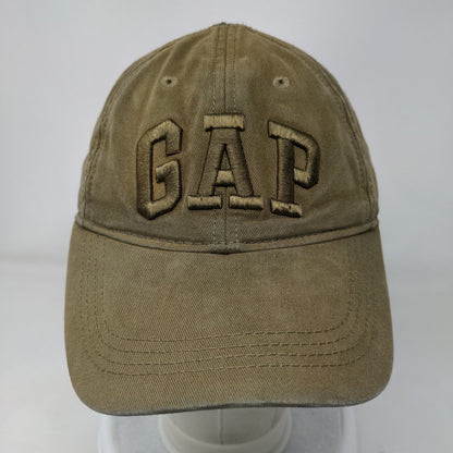 Gap Stretch Strapback Hat Brown One Size Embroidered Solid 6 Panel
