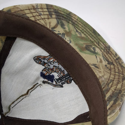 Trucker Green Brown One Size Compound Bow Hunter Embroidery Snapback Hat Vintage