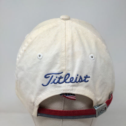 Titleist USA Slideback Hat Cream One Size Embroidered Adjustable