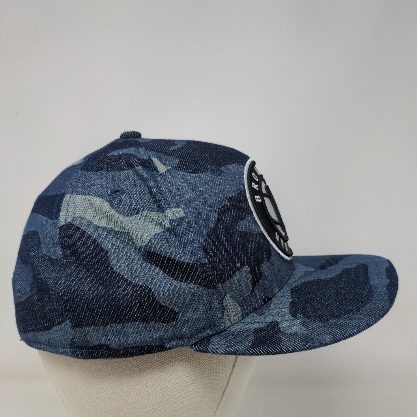 New Era Boy's Snapback Blue Camo Hat Embroidered Brooklyn Nets Logo 9Fifty