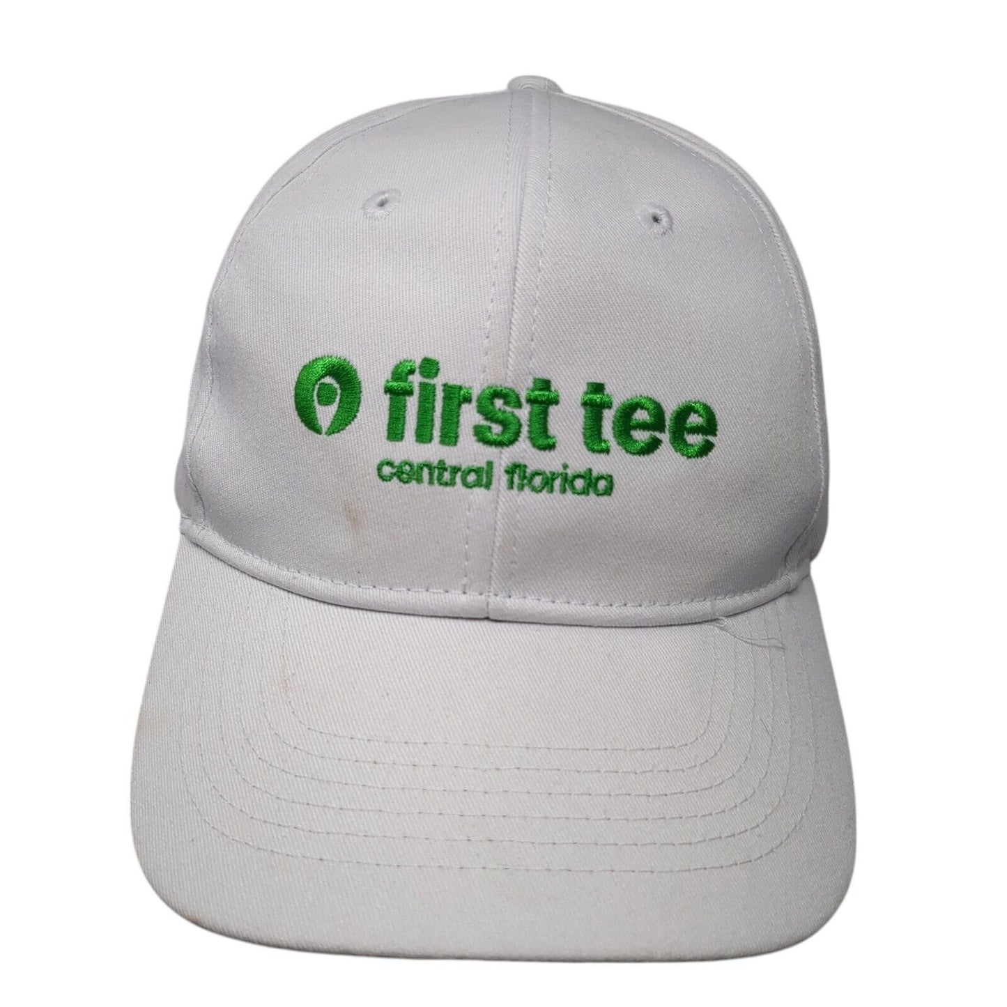 First Tee Central Florida Strapback Hat White One Size Adjustable
