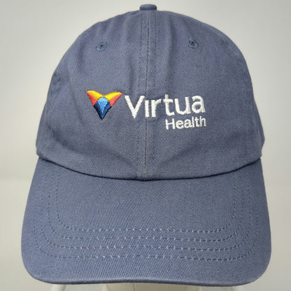 Paramount Baseball Cap Blue One Size Slideback Virtua Health Logo Cotton Hat