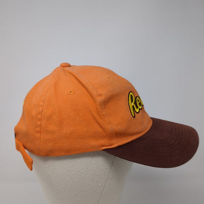 Reese's Slideback Hat Orange One Size Adjustable Embroidered Colorblock