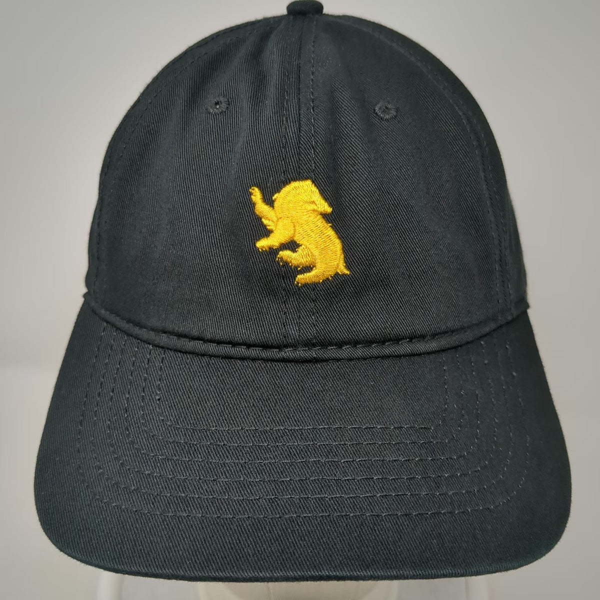 Harry Potter Baseball Cap Black One Size Hufflepuff Badger Logo Embroidered Hat