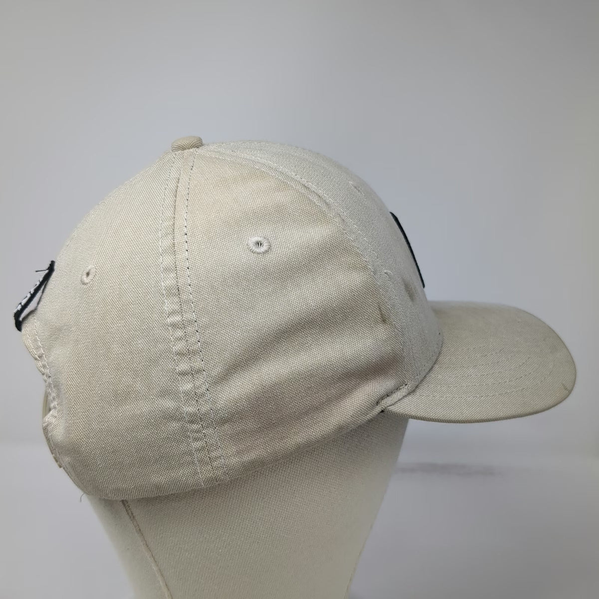 UNRL Snapback Beige One Size Square Patch Polyester Mid Pro Supply Co Hat