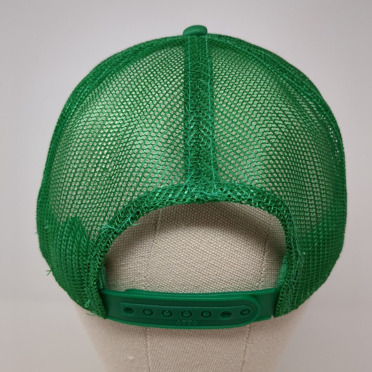 Live It Up Snapback Trucker Hat Green OS Adjustable Mesh Back Rope Local Beach