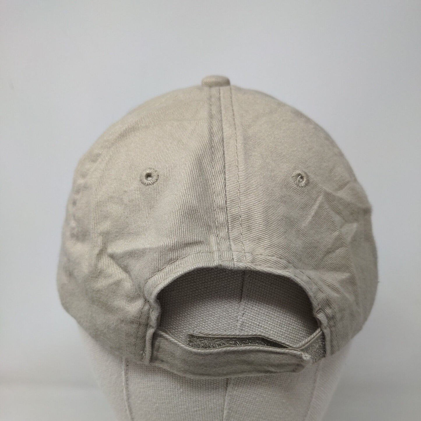 Tillman Furniture Strapback Hat Tan One Size Adjustable Embroidered Cotton