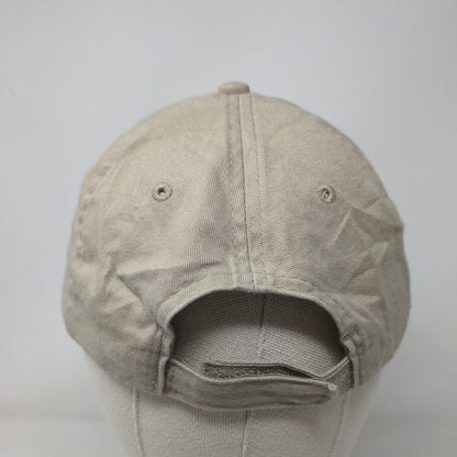 Tillman Furniture Strapback Hat Tan One Size Adjustable Embroidered Cotton