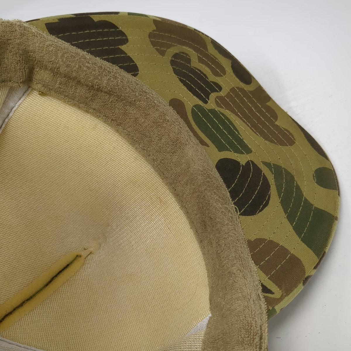 OTTO 5 Panel Green Yellow Camo Jerry's Tire Repair One Size Rope Snapback Hat
