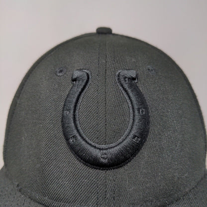 New Era Men's Fitted Hat 59Ffity Black Size 7 5/8 Indianapolis Colts Logo NFL